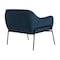 Armen Living Karen Blue Velvet Modern Accent Chair LCKRCHBLU - alternate 2